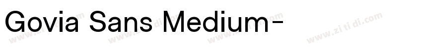 Govia Sans Medium字体转换